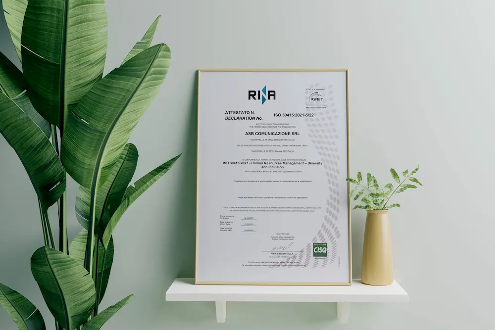 CERTIFICAZIONE ISO 30415