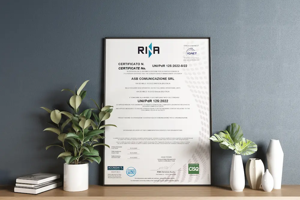 CERTIFICAZIONE Uni PdR 125:2022